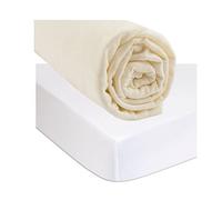 Bamboo Fitted Sheet 140 x 190 cm with Mattress Protector Waterproof