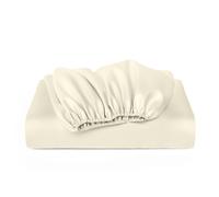 Cosy House Collection Luxury Bamboo Fitted Sheet - Master Bedroom Essentials - Bamboo Viscose Blend - Fade & Stain Resistant - Deep Pocket, Silky Soft & Breathable (Super King, Cream)