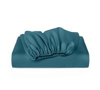 Cosy House Collection Luxury Bamboo Fitted Sheet - Master Bedroom Essentials - Bamboo Viscose Blend - Fade & Stain Resistant - Deep Pocket, Silky Soft & Breathable (Super King, Dark Teal)