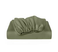 Cosy House Collection Luxury Bamboo Fitted Sheet - Bedroom Essentials - Bamboo Viscose Blend - Fade & Stain Resistant - Deep Pocket, Silky Soft & Breathable (Double, Sage Green)