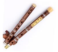 bamboo flute Beginner Adult Professional Flute Refined Bitter Bamboo Simple Entry Student Bamboo Flute Instrument (Color : Brown small a)