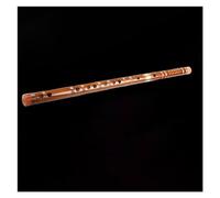 Bamboo Flute Brass Single One-way Connection Bitter Bamboo Flute Transverse Flute Suitable For Beginners (Color : F)