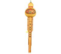 Bamboo Flute Chinese Flute Handmade Hulusi Brown Bamboo Flute Natural Purple Bamboo Gourd Silk Professional Musical Instruments Beginner Flute Soprano Recorder