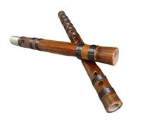 Bamboo Flute Dizi Double -connected White Copper Second Section Of Copper Red Bone Flute Junior First Learning Flute(D Key)