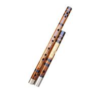Bamboo Flute Dizi Double -connected White Copper Second Section To Pick Up Black Bone Dragon Phoenix Flute To Play Flute(D Key)