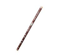 Bamboo Flute Dizi Horizontal Flute Bitter Flute Two-section White Copper Single Output Two Colors Optional Beginners To Play(Brown,F Key)
