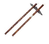 bamboo flute Dizi Kit Double-connected White Copper G E C D Key Professional Flute Two-section Exam Flute (Color : D)