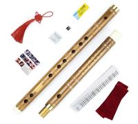 Bamboo Flute Dizi Traditional Handmade Chinese Musical Instrument Vintage Dizi (Key E)