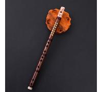 Bamboo Flute Dizi Vertical Flute 6-hole Professional Alto Bitter Flute For Beginners With Zero Foundation(Brown,D Key)