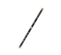 Bamboo Flute Flute Beginner Transverse Flute Bitter Flute Two-section Ancient Style Zero-based National Musical Instrument(Black,F Key)