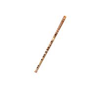 Bamboo Flute Flute Beginner Transverse Flute Bitter Flute Two-section Ancient Style Zero-based National Musical Instrument(Brown,G Key)
