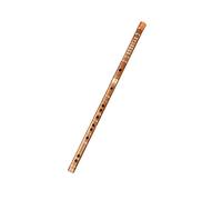 Bamboo Flute Flute Beginner Transverse Flute Bitter Flute Two-section Ancient Style Zero-based National Musical Instrument(Brown,E Key)
