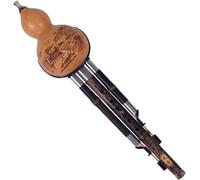 Bamboo Flute Hulusi 3 Tone Gourd Flauta Crashproof Calabash Hulusi Folk Musical Instruments Professional Cucurbit Flauta Chin, [Energy Class A] (Size : F Key)