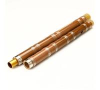 bamboo flute instrument C/D/E/F/G Key Separable Flute With White Line Woodwind Musical Instrument (Color : D)