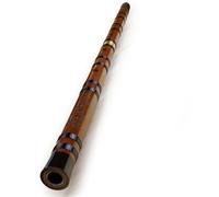 Bamboo Flute Instrument Chinese Traditional Musical Instrument Handmade Bamboo Flute 10 Holes Durable Beginners(F Key)