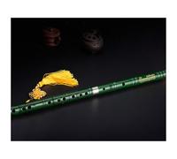 Bamboo Flute Instrument Flute Instrument Bitter Transverse Flute Single White Copper Flute(Green E)
