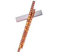 Bamboo Flute Instrument Professional Bamboo Flute Chinese Beginners 6 Holes Traditional Musical Instrument(A)