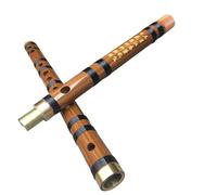 bamboo flute instrument Single-connected Brass Black Wire Flute For Beginners To Learn Transverse Flute (Color : D)