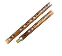 bamboo flute instrument Traditional Handmade Brown Bamboo Flute Two-section Flute Dizi Flauta Wood For Beginners And Music Lovers(F Key)