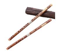 bamboo flute Musical Instrument Flute Professional Bamboo White Copper Two-section Bamboo Flute Introduction To Playing (Color : D)