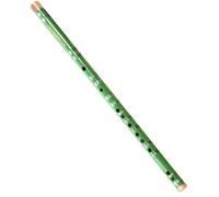 bamboo flute One-section Flute For Beginners Bamboo Flute Imitation Jade Bitter Bamboo Entry Horizontal Flute Green And White Color (Color : D tone (please note the color))