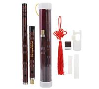 Bamboo Flute, Portable Brass Connector 5 Years Dry in the Shade Bitter Bamboo Flute, F Key Tradition Musical Instruments, Suitable for Music Lovers(Key of F)