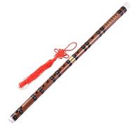 Bamboo Flute Single Plugs In Bronze Temple Second Scholars Flute Nationality Blowing Musical Instrument(G Key)