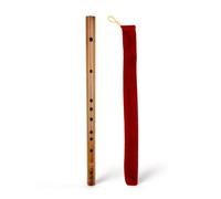 Bamboo Flute Traditional Instrument Woodwind Pipe With Storage Pouch Straight Cylindrical Body With Evenly Spaced Holes For Pitch Suitable for, color to 4