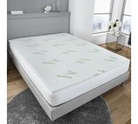 Bamboo Foam Mattress Topper Anti Baterial Hypoallergenic Soft Comfy 2 Inch Thick Mattress Enhancer For Ultimate Comfort, Double