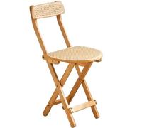 Bamboo Folding High Stool for Kitchen & Bar, Lightweight Design, 100kg Capacity, Space Saving Practical Seating Solution