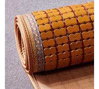 Bamboo Folding Mattress - Cooling Summer Sleeping Mat with Fabric Edging, Non-Slip Surface, Foldable Design for Bedroom Use