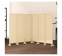 Bamboo Folding Room Dividers - Privacy Panel Partit for Bedroom & Office - Stand-Alone Adjustable Sn 2 - Slish Home Decor