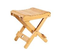Bamboo Folding Stool, Wood Bathroom Shower Stool Home Portable Folding Shower Seat, Shaving Shower Foot Rest for Adult Home Bathroom Non Slip Squatting Stools(#1)