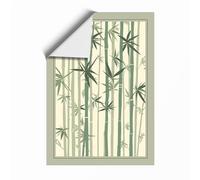 Bamboo Forest Japandi Unframed Wall Art Print A1 (84.1×59.4cm), Wall Decor for Living Room, Bedroom, Office & Home, Art Gift
