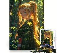 Bamboo Forest Princess 1000 Pieces Puzzles for Adults Logic Practice Slow Leisure Clean Edges Meaningful Gift (38x26cm)