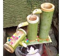 Bamboo Fountain Kit,Bamboo Water Fountain with Pump,Indoor/Outdoor Japanese Water Features for The Garden,Zen Garden Fountain,50CM