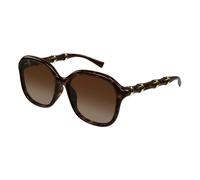 Bamboo Geometric-frame Sunglasses - female - Gucci - Sunglasses - Brown - 55 MM - Accessories 55 MM