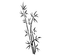 Bamboo Grass Reusable Stencil A5 A4 A3 & Bigger Sizes Wall Decor Flora / Bamboo1 (PVC Reusable Stencil, M Size 50 x 140 cm - 19.7 x 55.1 in)