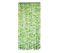 Bamboo Green Leaf Door Beaded Curtains Decorative Privacy Chain Curtain for Doorway Available in 70cm to 120cm 70x190cm Size Elegant Partition Tassel Design