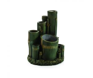 Bamboo green M Aquarium Decor Fish Tank Reptile Decor
