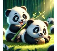 Bamboo Grove Happy Pandas Jigsaw Puzzles for Adults 60 Pieces Hard Difficult Challenging puzzles for adults 60 pcs DIY Decoration Puzzle for Wall Decor Gifts