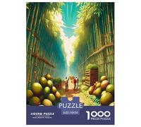 bamboo grove Jigsaw Puzzles Puzzle for Adults Kids. 1000 Piece Environmental healing Impossible Challenge Toy Educational Games Home Decoration for Educational Games Gifts 70x50cm/1000pcs