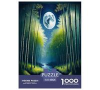 bamboo grove Jigsaw Puzzles Puzzle for Adults Kids. 1000 Piece Environmental healing Whimsical Challenge Toy Educational Games Home Decoration for Adults& Kids Age 14 Years Up 38x26cm/1000pcs