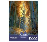 bamboo grove Jigsaw Puzzles Puzzle for Adults Kids. 1000 Piece Environmental healing Whimsical Challenge Toy Educational Game Home Decoration for Adults& Kids Age 14 Years Up 38x26cm/1000pcs