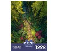 bamboo grove Jigsaw Puzzles Puzzle for Adults Kids. 1000 Pieces Environmental healing Impossible Challenge Toy Educational Game Home Decoration for Adults& Kids Age 14 Years Up 70x50cm/1000pcs