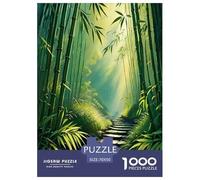 bamboo grove Jigsaw Puzzles Puzzle for Adults Kids. 1000 Pieces Environmental healing Impossible Challenge Toy Educational Games Home Decoration for Adults& Kids Age 14 Years Up 70x50cm/1000pcs