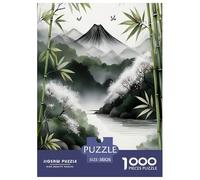 bamboo grove Jigsaw Puzzles Puzzle for Adults Kids. 1000 Pieces Environmental healing Whimsical Challenge Toy Educational Game Home Decoration for Educational Games Gifts 38x26cm/1000pcs