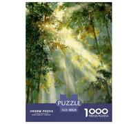 bamboo grove Jigsaw Puzzles Puzzle for Adults Kids. 1000 Pieces Environmental healing Whimsical Challenge Toy Educational Games Home Decoration for Educational Games Gifts 38x26cm/1000pcs
