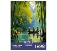 bamboo grove Jigsaw Puzzles Puzzles for Adults Kids. 1000 Piece Environmental healing Impossible Challenge Toy Educational Games Home Decoration for Adults& Kids Age 14 Years Up 38x26cm/1000pcs
