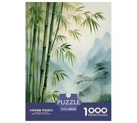 bamboo grove Jigsaw Puzzles Puzzles for Adults Kids. 1000 Piece Environmental healing Whimsical Challenge Toy Educational Game Home Decoration for Adults& Kids Age 14 Years Up 38x26cm/1000pcs